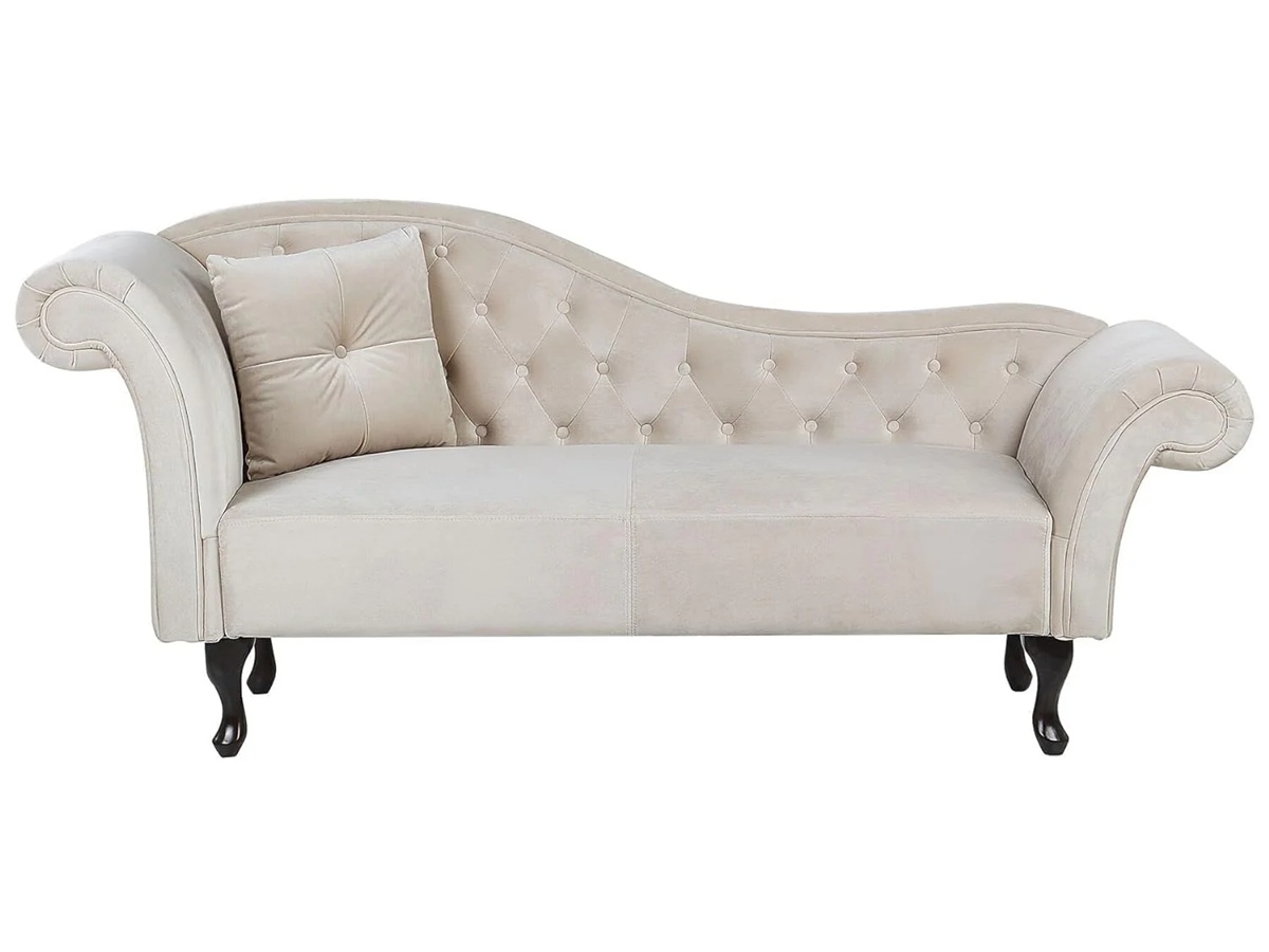 Pu7pl3 Designs Classic Chaise Lounge with a Decorative Cushion - Image 7