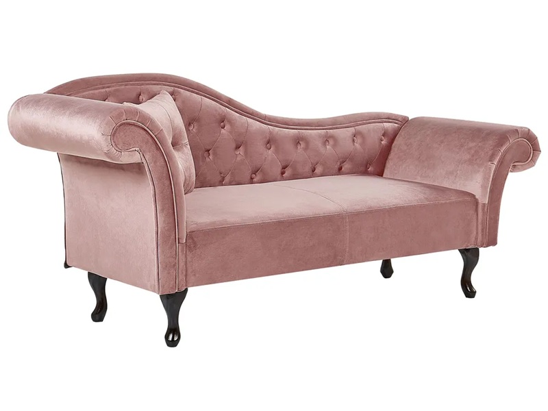 Pu7pl3 Designs Classic Chaise Lounge with a Decorative Cushion - Image 3