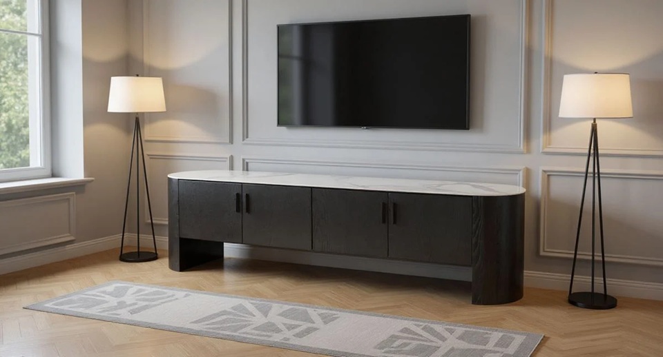 Pu7pl3 Designs Milan Entertainment Unit